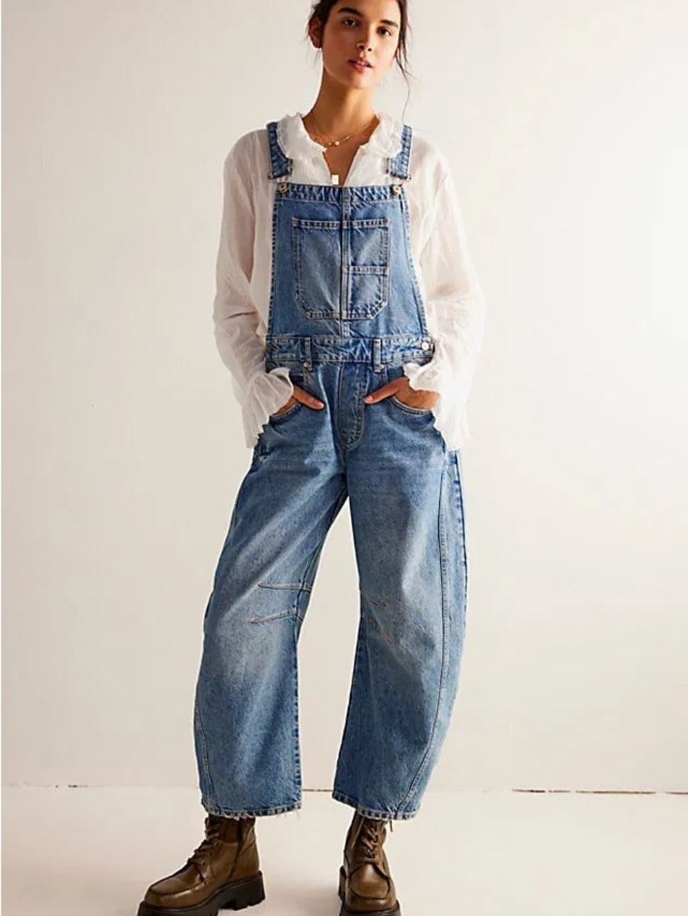 We the free “lucky you” barrel overalls - Picture 2 of 6